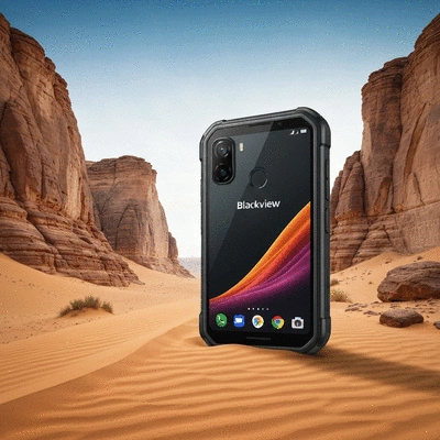 Blackview BL8800 Pro rugged smartphone in an outdoor setting
