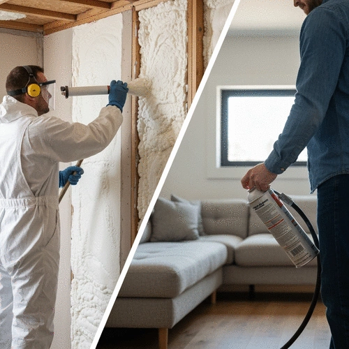 Comparing Professional vs. DIY Spray Foam Insulation Installation: Pros and Cons